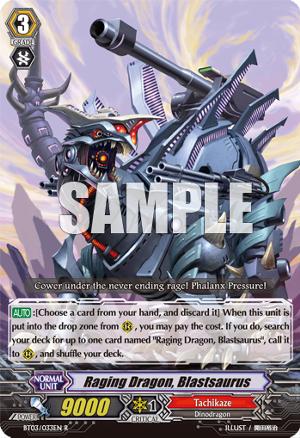 BT03/032JP Raging Dragon, Blastsaurus-Japan