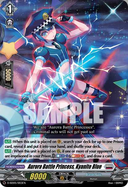 D-SS01/027EN Aurora Battle Princess, Kyanite Blue