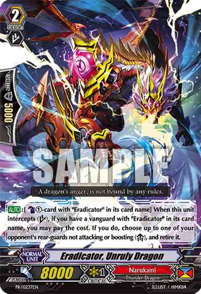 PR/0237EN Eradicator, Unruly Dragon